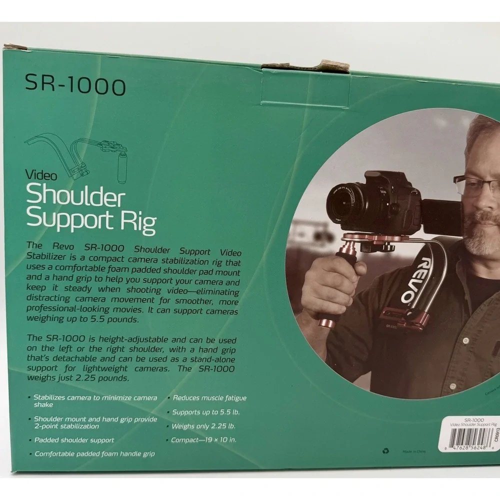 Revo SR-1000 Video Shoulder Support Rig Red NEW
